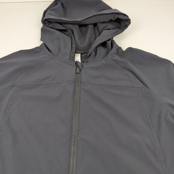 Lululemon Women's Black Hooded Full Zip Jacket Size 8 - Picture 2 of 7